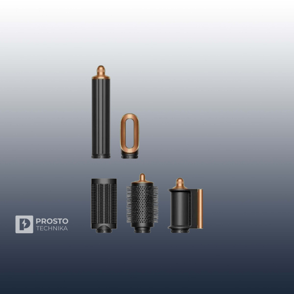 Стайлер Dyson Airwrap i.d. Long HS08 Straight+Wavy синий/медный (Prussian Blue/Rich Cooper))